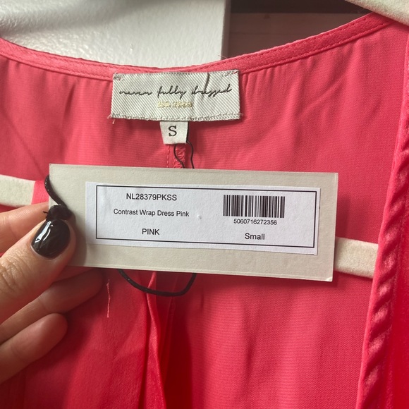 Never Fully Dressed pink and red wrap dress. NWT. - Picture 3 of 4